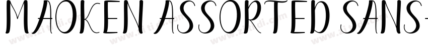 maoken assorted sans字体转换